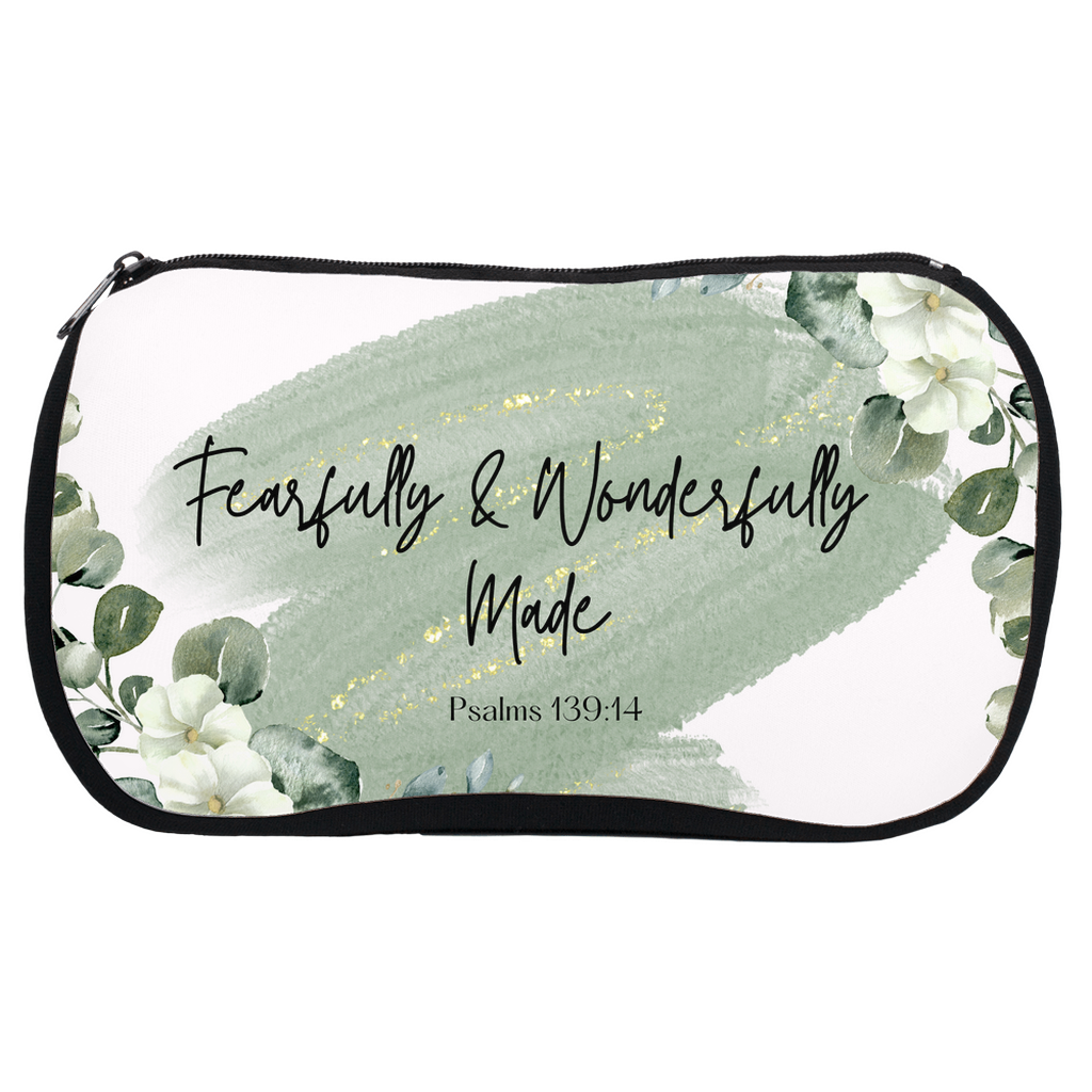 Wonderfully Made Green Cosmetic Bag