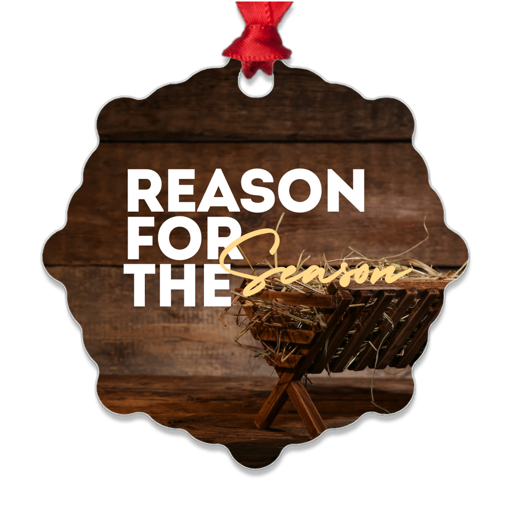 Reason For The Season Metal Ornaments