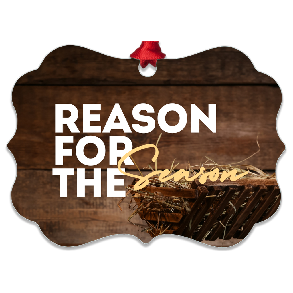 Reason For The Season Metal Ornaments