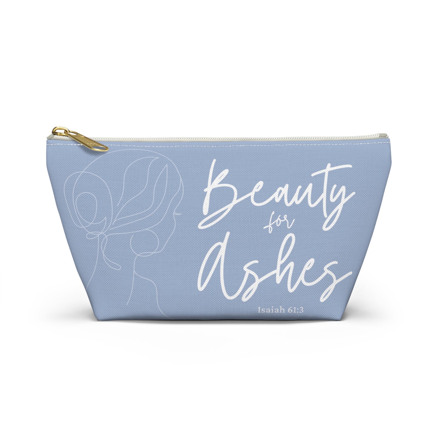 Beauty for Ashes Accessory Pouch | Scripture Makeup Bag