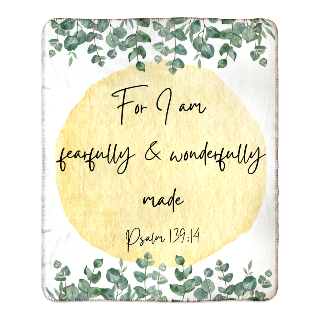 Wonderfully Made Fleece Sherpa Blanket